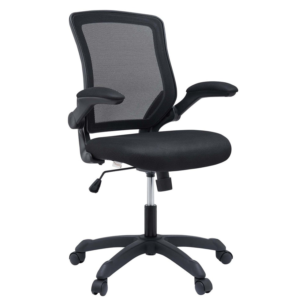 Modway Furniture Veer Mesh Office Chair - Ergonomic, Adjustable, and Breathable Design for Ultimate Work Comfort EEI-825-BLK