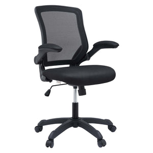 Modway Furniture Veer Mesh Office Chair - Ergonomic, Adjustable, and Breathable Design for Ultimate Work Comfort EEI-825-BLK