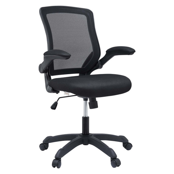 Modway Furniture Veer Mesh Office Chair - Ergonomic, Adjustable, and Breathable Design for Ultimate Work Comfort EEI-825-BLK