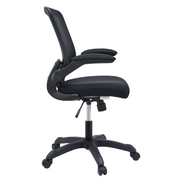 Modway Furniture Veer Mesh Office Chair - Ergonomic, Adjustable, and Breathable Design for Ultimate Work Comfort EEI-825-BLK