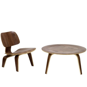 Modway Furniture Fathom 2 Piece Living Room Set by Modway - Mid-Century Modern Design for Style & Comfort EEI-866