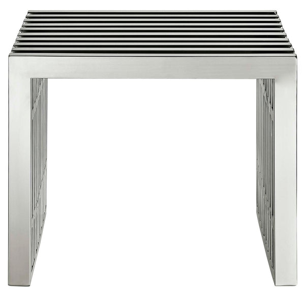 Modway Furniture Gridiron Modern Stainless Steel Benches Set of 3 – Sleek, Durable, and Versatile for Any Space EEI-867