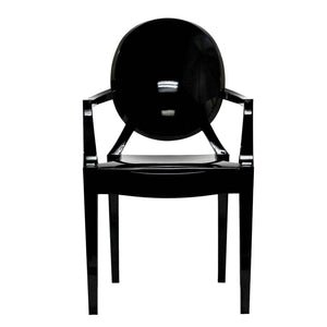 Modway Furniture Casper Dining Armchairs Set of 2 - Contemporary Elegance with Sculptural Design for Stylish Spaces Black EEI-905-BLK
