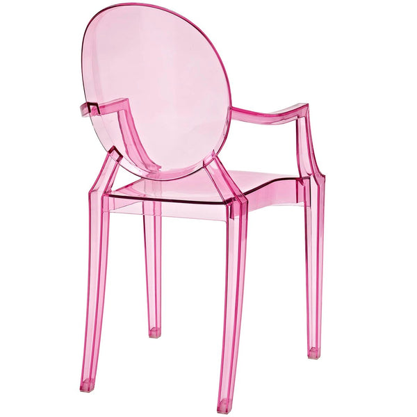 Modway Furniture Casper Dining Armchairs Set of 2 - Contemporary Elegance with Sculptural Design for Stylish Spaces Pink EEI-905-PNK