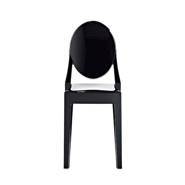 Modway Furniture Casper Dining Chairs Set of 2 – Modern Ergonomic Design for Stylish Seating in Any Space Black EEI-906-BLK
