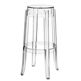 Casper Bar Stool Backless Set of 2 Clear EEI-909-CLR