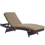 Peer Outdoor Patio Chaise Brown, Espresso Mocha EEI-961-EXP-MOC