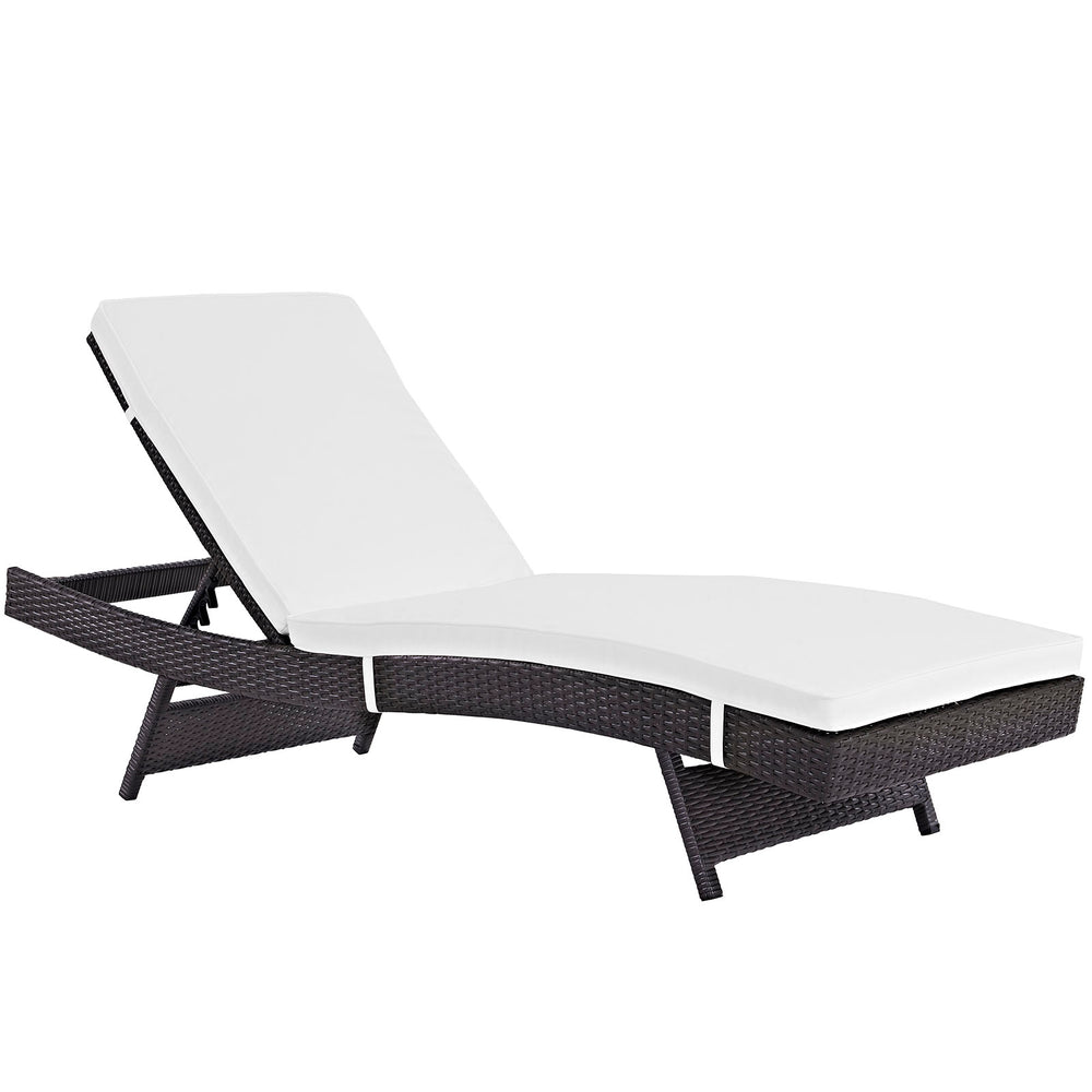 Peer Outdoor Patio Chaise Brown, Espresso Mocha EEI-961-EXP-MOC