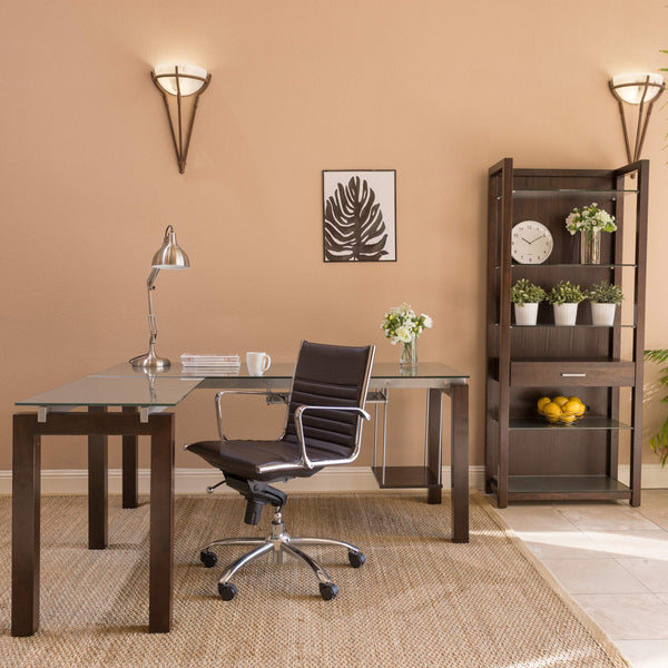 Dirk Low Back Bungee Office Chair with Polished Chrome Base for Modern Workspace Comfort