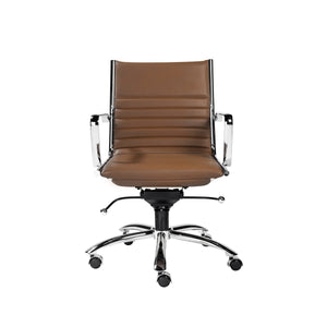 Dirk Low Back Bungee Office Chair with Polished Chrome Base for Modern Workspace Comfort