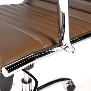 Dirk Low Back Bungee Office Chair with Polished Chrome Base for Modern Workspace Comfort