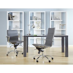 Dirk Low Back Bungee Office Chair with Polished Chrome Base for Modern Workspace Comfort