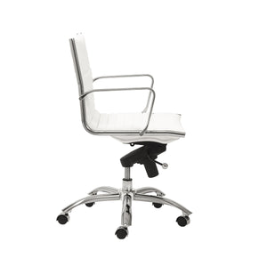 Dirk Low Back Bungee Office Chair with Polished Chrome Base for Modern Workspace Comfort