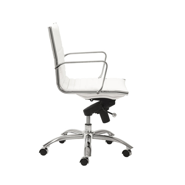 Dirk Low Back Bungee Office Chair with Polished Chrome Base for Modern Workspace Comfort