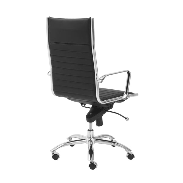 Dirk Ergonomic High Back Office Chair with Bungee Seat and Chrome Base for Modern Workspace