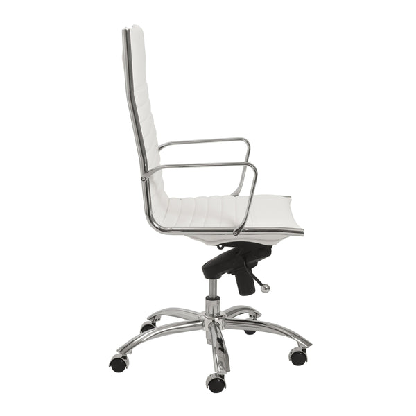 Dirk Ergonomic High Back Office Chair with Bungee Seat and Chrome Base for Modern Workspace