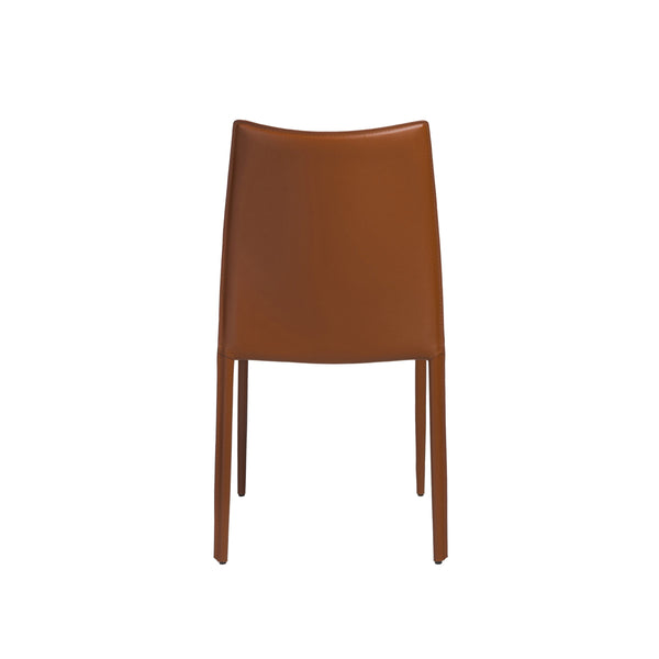 Dalia Stackable Leather Accent Chair Set Elegant Upholstered Seating for Modern Living Spaces