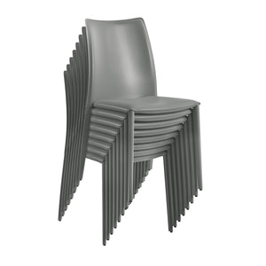 Dalia Stackable Leather Accent Chair Set Elegant Upholstered Seating for Modern Living Spaces