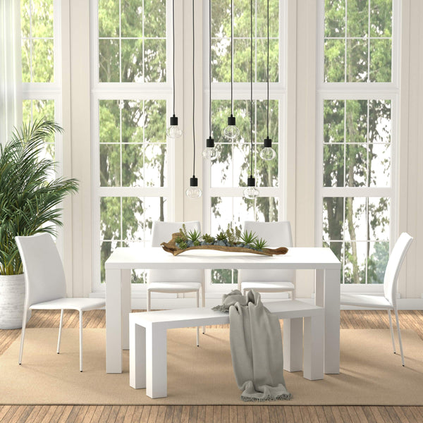 Dalia Stackable Leather Accent Chair Set Elegant Upholstered Seating for Modern Living Spaces