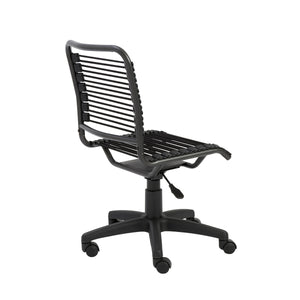 Bungie Low Back Office Chair Bungee Cord Seat Ventilated Ergonomic Support Modern Workspace