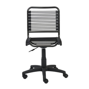 Bungie Low Back Office Chair Bungee Cord Seat Ventilated Ergonomic Support Modern Workspace