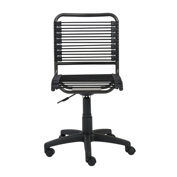 Bungie Low Back Office Chair Bungee Cord Seat Ventilated Ergonomic Support Modern Workspace