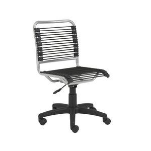 Bungie Low Back Office Chair Bungee Cord Seat Ventilated Ergonomic Support Modern Workspace