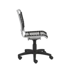 Bungie Low Back Office Chair Bungee Cord Seat Ventilated Ergonomic Support Modern Workspace