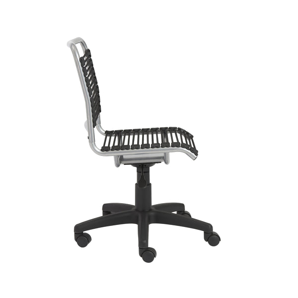 Bungie Low Back Office Chair Bungee Cord Seat Ventilated Ergonomic Support Modern Workspace