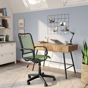 Bradley Bungie High Back Ergonomic Office Chair with Ventilated Bungee Cord Seat and Lumbar Support