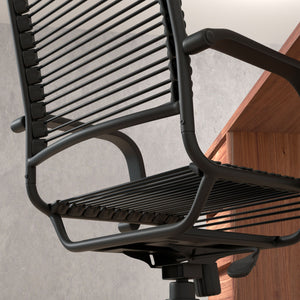 Bradley Bungie High Back Ergonomic Office Chair with Ventilated Bungee Cord Seat and Lumbar Support