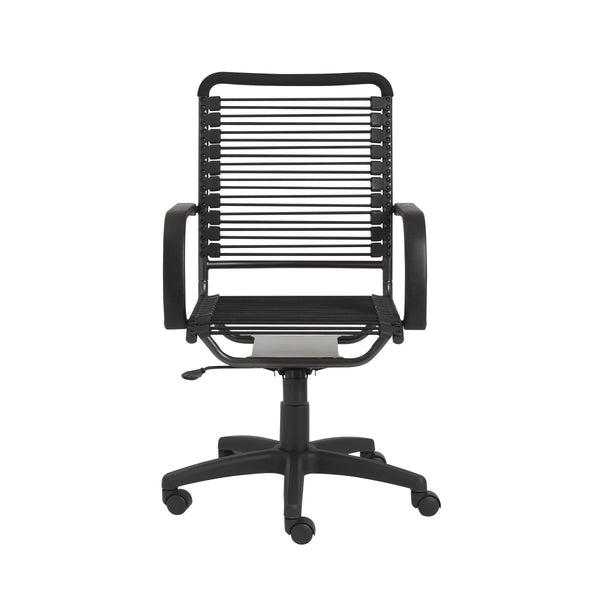 Bungie High Back Ergonomic Office Chair Bungee Cord Seat Aluminum Base Natural Ventilation