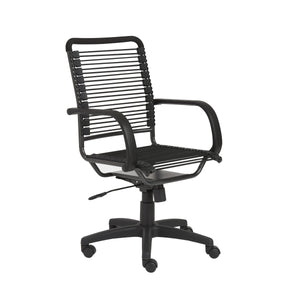Bungie High Back Ergonomic Office Chair Bungee Cord Seat Aluminum Base Natural Ventilation