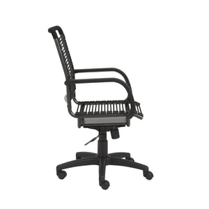 Bungie High Back Ergonomic Office Chair Bungee Cord Seat Aluminum Base Natural Ventilation