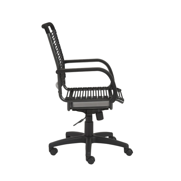 Bungie High Back Ergonomic Office Chair Bungee Cord Seat Aluminum Base Natural Ventilation