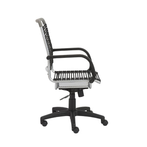 Bungie High Back Ergonomic Office Chair Bungee Cord Seat Aluminum Base Natural Ventilation