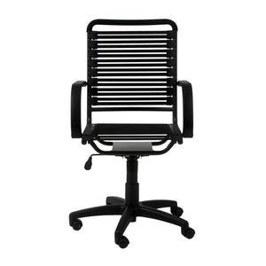 Bungie Flat High Back Office Chair with Ventilated Bungee Seat Support and Ergonomic Graphite Frame
