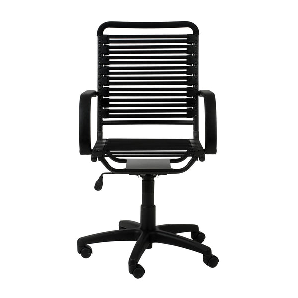 Bungie Flat High Back Office Chair with Ventilated Bungee Seat Support and Ergonomic Graphite Frame
