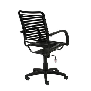Bungie Flat High Back Office Chair with Ventilated Bungee Seat Support and Ergonomic Graphite Frame
