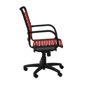 Bungie Flat High Back Office Chair with Ventilated Bungee Seat Support and Ergonomic Graphite Frame