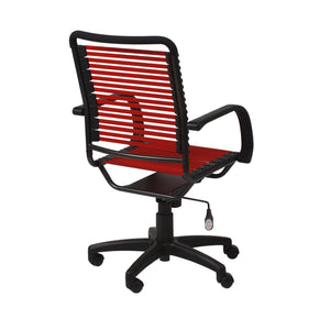 Bungie Flat High Back Office Chair with Ventilated Bungee Seat Support and Ergonomic Graphite Frame
