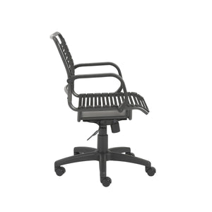 Bungie Flat Mid Back Office Chair with Ventilated Support and Graphite Frame