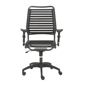 Baba Ergonomic High Back Chair with Bungee Strap Support and Adjustable Armrests