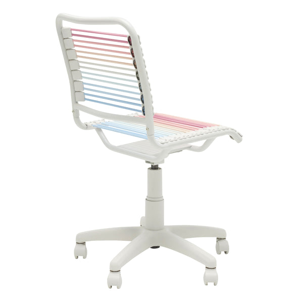 Bungie Low Back Office Chair Ventilated Bungee Seat Ergonomic Round Design with J Fittings Base