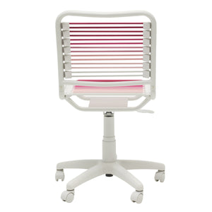 Bungie Low Back Office Chair Ventilated Bungee Seat Ergonomic Round Design with J Fittings Base