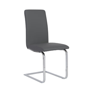 Cinzia Modern Cushioned Side Chair Set of 2 with Sleek Metal Legs for Dining or Office