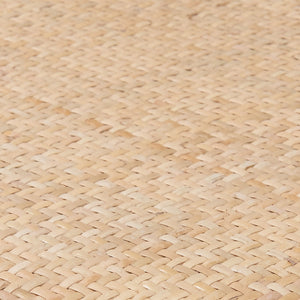 Neyo Geometric Solid Wood Dining Chair with Woven Rattan Seat Stain Resistant Set