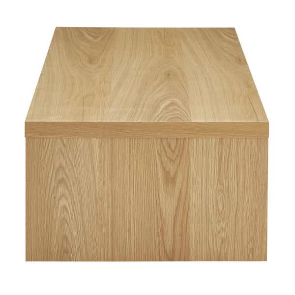 Abby Honeycomb Wood Coffee Table Lightweight Modern Design for Living Room Decor Display