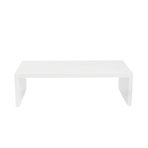 Abby Honeycomb Wood Coffee Table Lightweight Modern Design for Living Room Decor Display