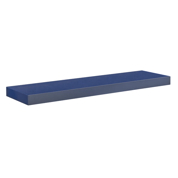 Barney Modern Floating Wall Shelf with Veneer Finish for Books and Decorative Displays
